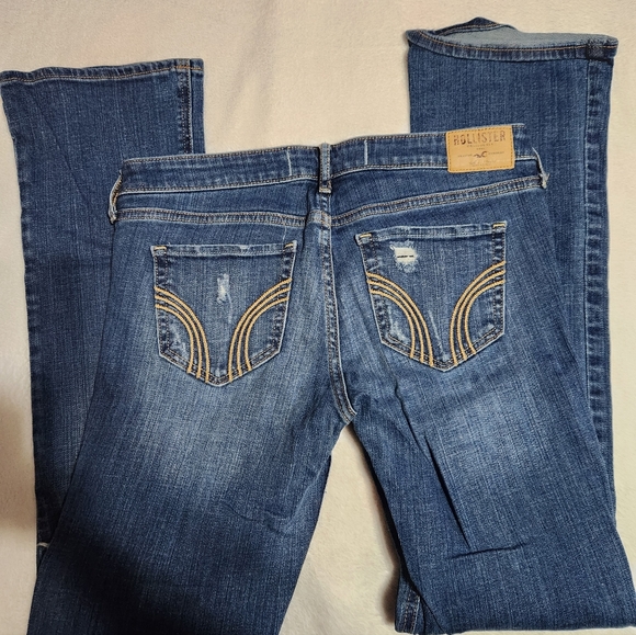 Hollister Dark Blue Straight Leg Jeans - Picture 7 of 10